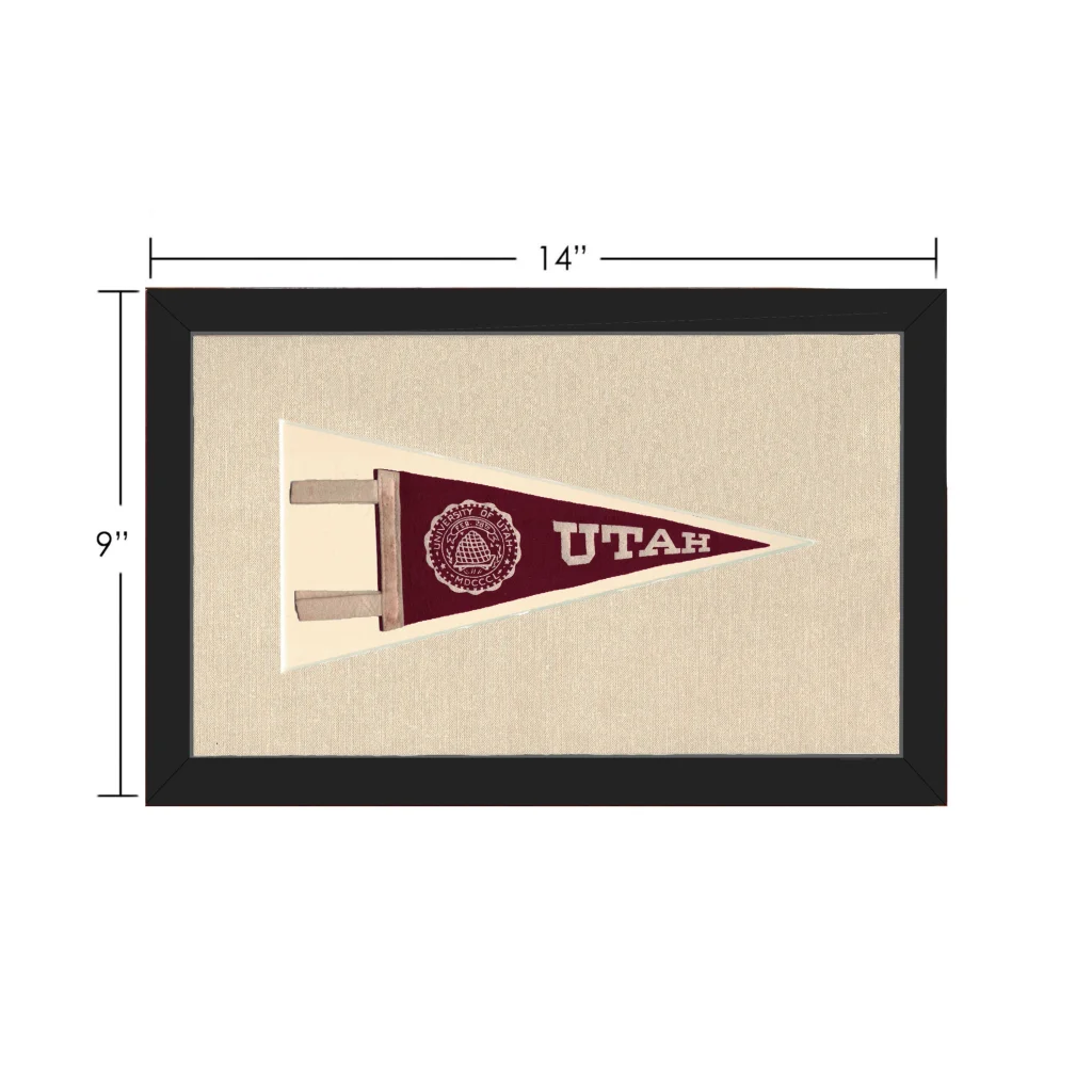Vintage University of Utah Pennant | Vintage Collectible Sports Pennant | vintageantiquesgifts.com
