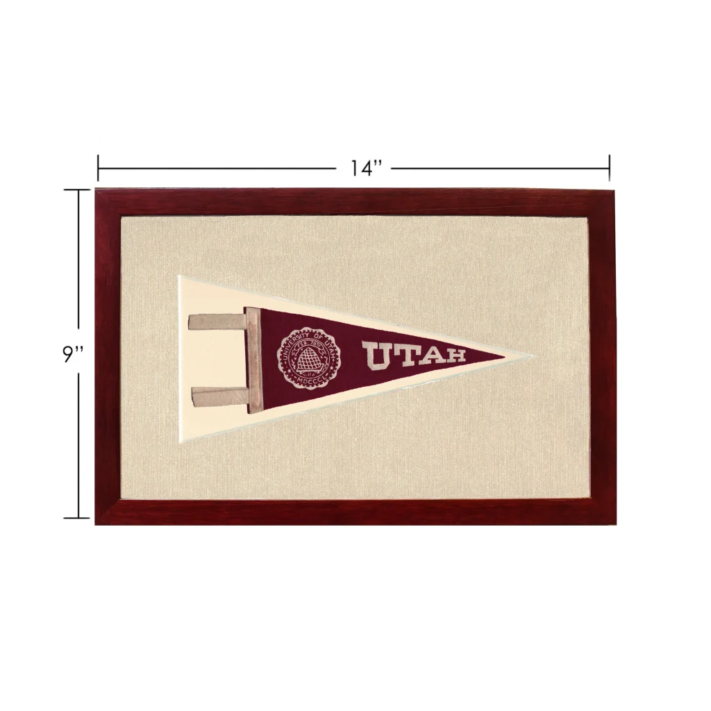 Vintage University of Utah Pennant | Vintage Americana Sports Memorabilia | vintageantiquesgifts.com