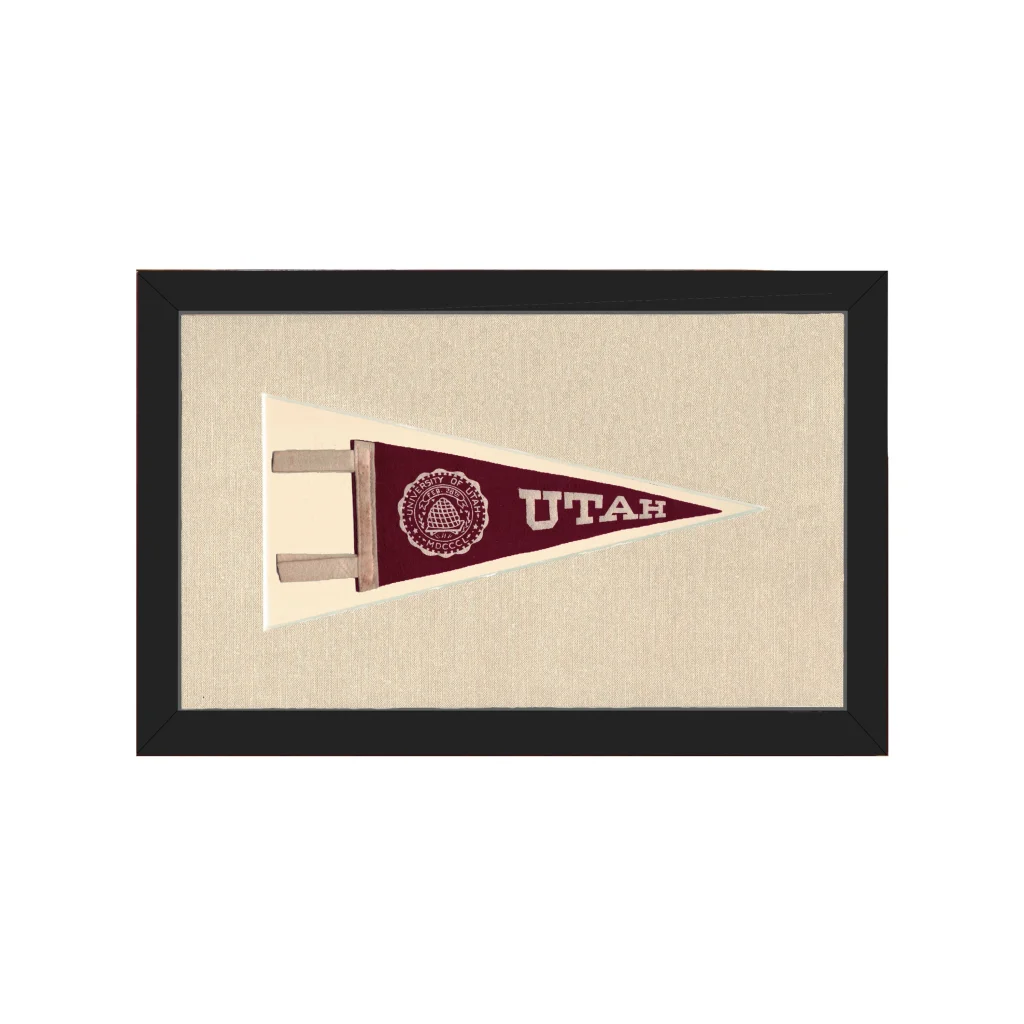 Vintage University of Utah Pennant | Americana Memories | vintageantiquesgifts.com
