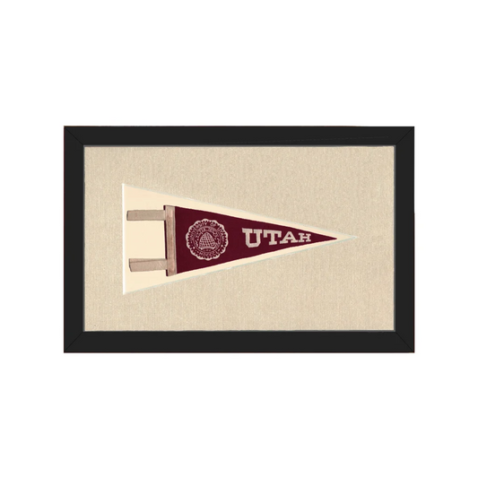 Vintage University of Utah Pennant | Americana Memories | vintageantiquesgifts.com
