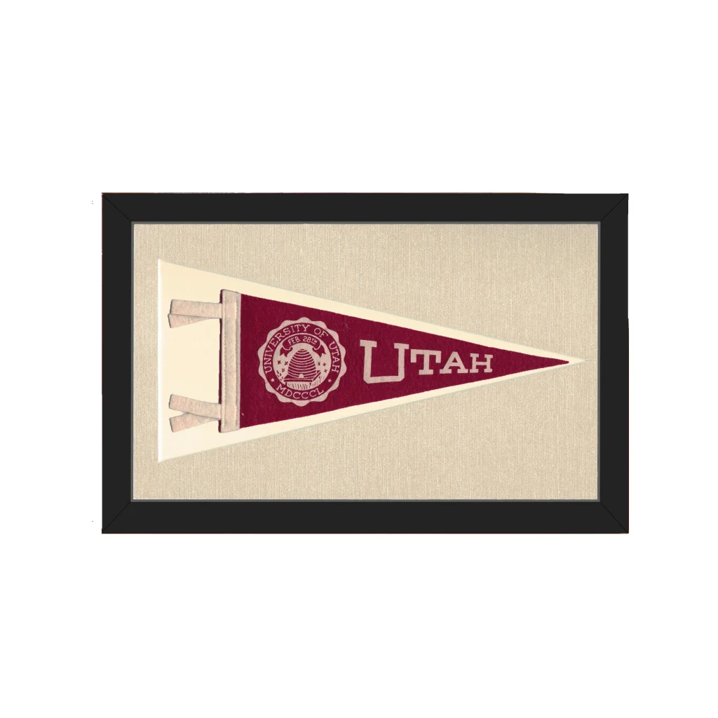 Vintage University of Utah Pennant | Americana Memories | vintageantiquesgifts.com