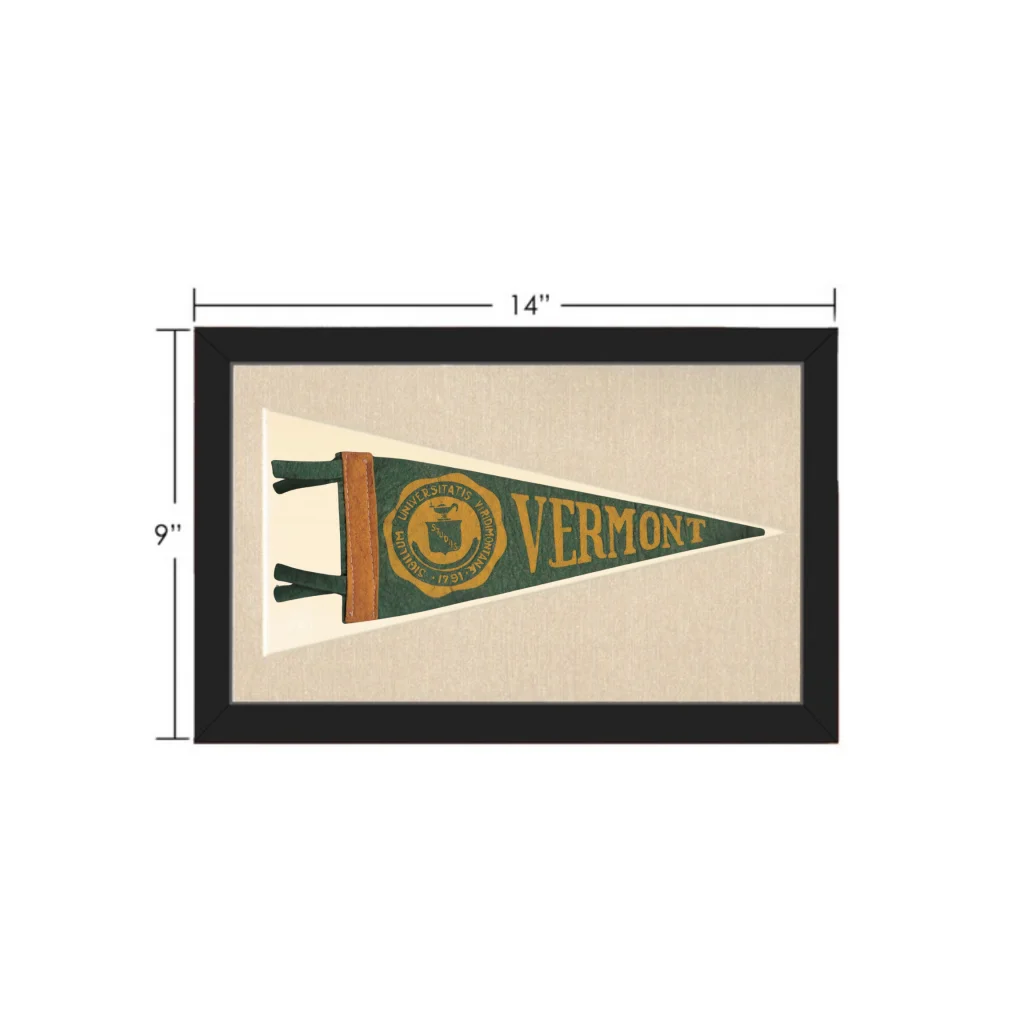 Vintage University of Vermont Pennant | Vintage Collectible Sports Pennant | vintageantiquesgifts.com