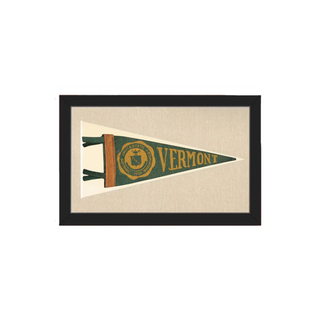 Vintage University of Vermont Pennant | Americana Memories | vintageantiquesgifts.com