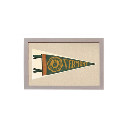 Vintage University of Vermont Pennant | Vintage Americana Sports Memorabilia | vintageantiquesgifts.com