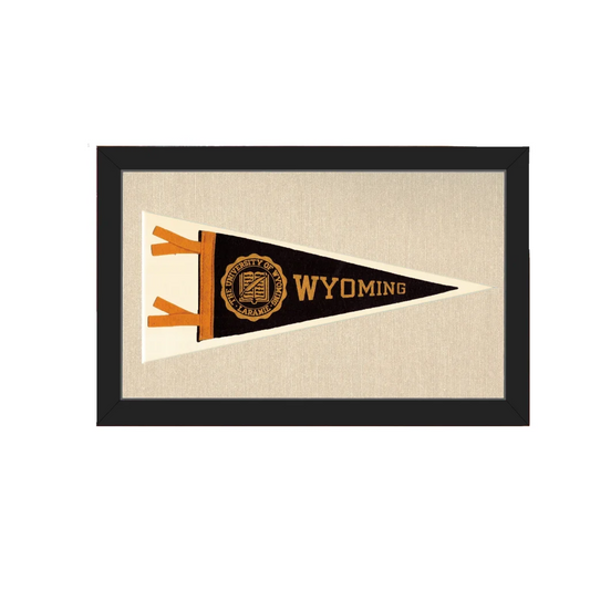 Vintage University of Wyoming Pennant | Americana Memories | vintageantiquesgifts.com