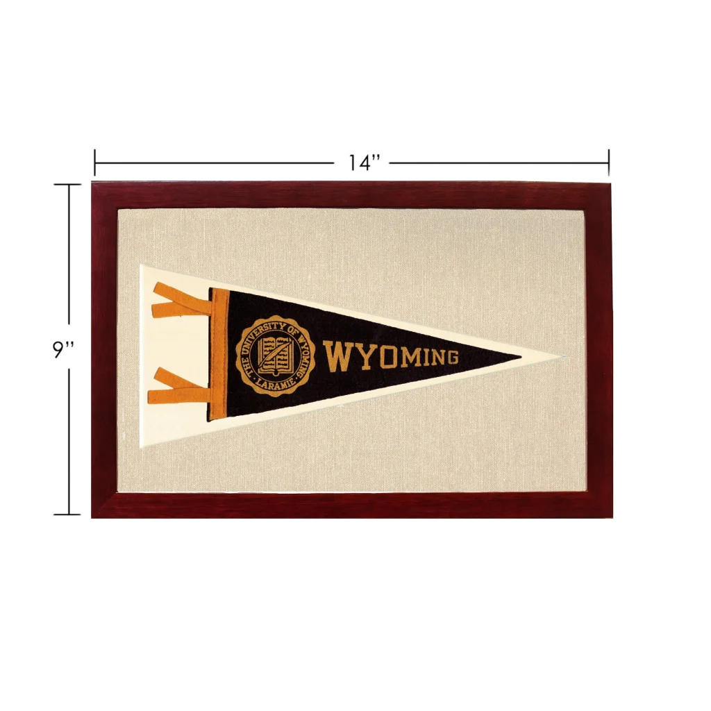 Vintage University of Wyoming Pennant | Vintage Americana Sports Memorabilia | vintageantiquesgifts.com