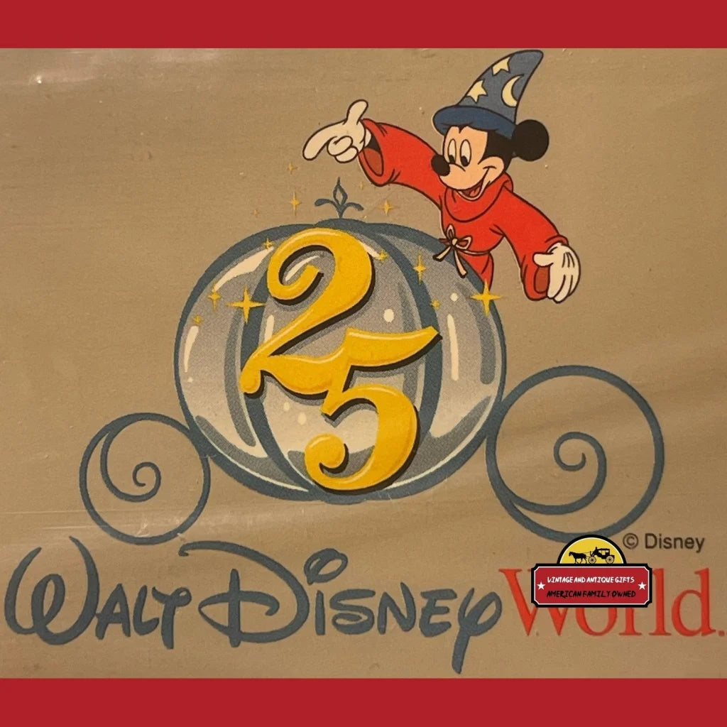 Vintage Unopened Wizard Mickey Mouse Walt Disney World Luggage Tag 1996 - Advertisements - Antique Misc. Collectibles