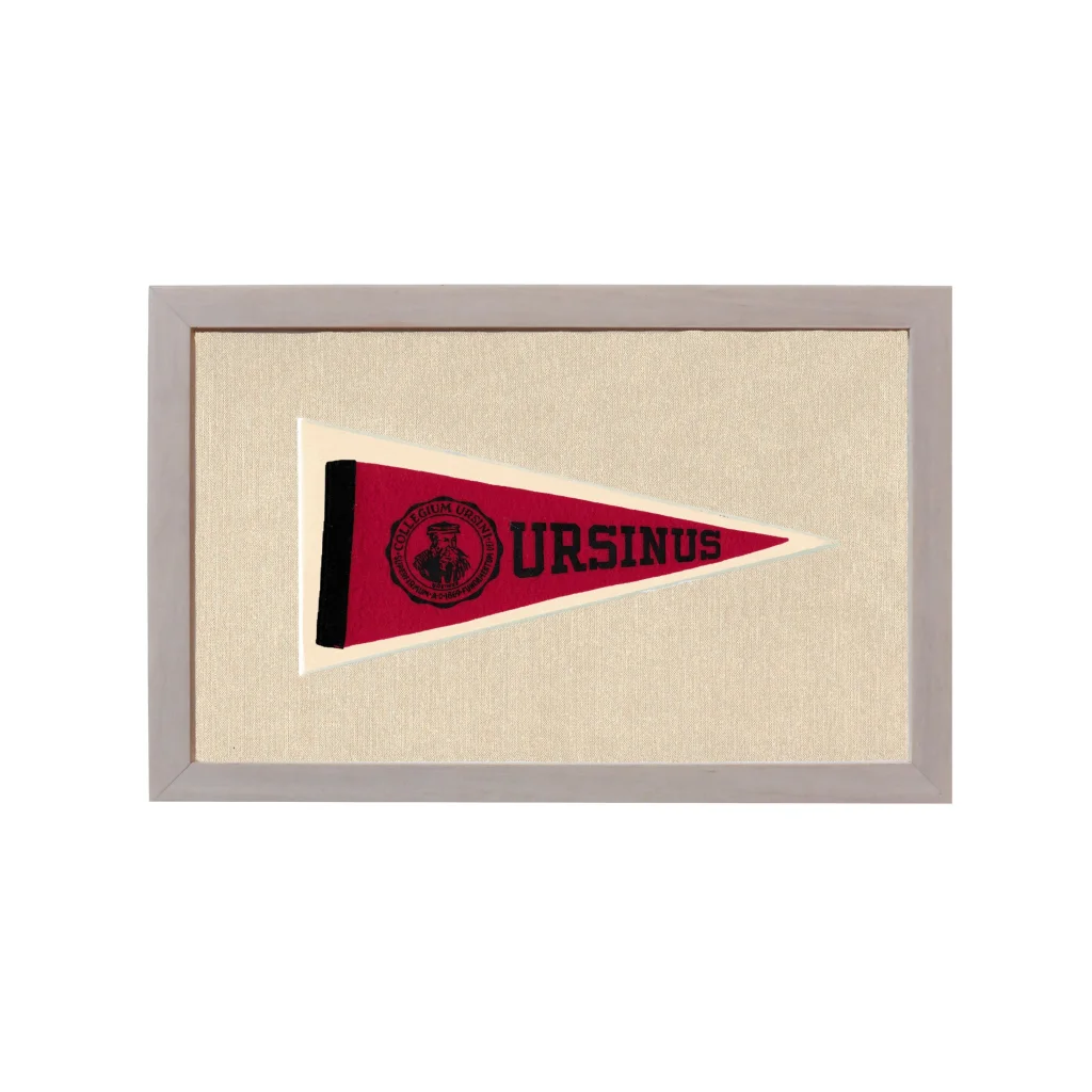 Vintage Ursinus College Pennant | Rare Vintage Wool Felt Pennant Flag | vintageantiquesgifts.com