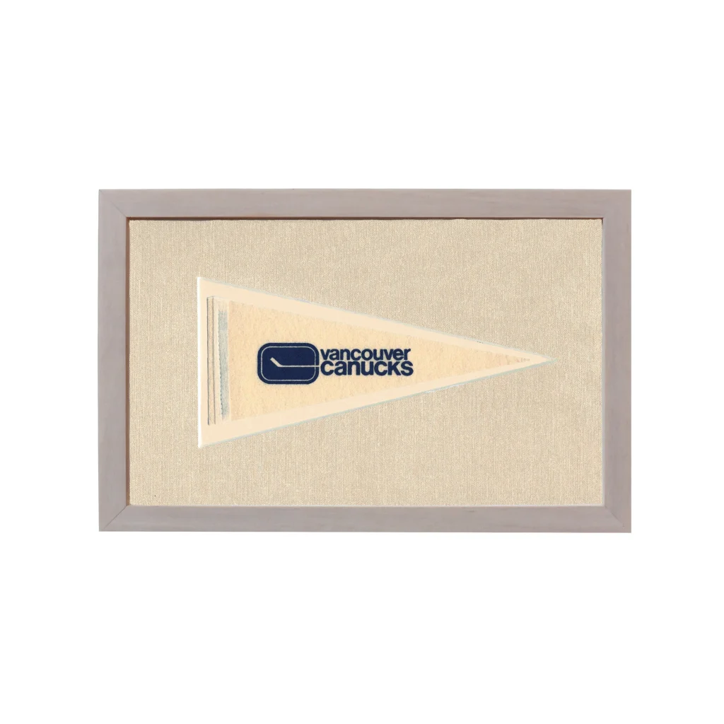 Vintage Vancouver Canucks Pennant | Rare Vintage Wool Felt Pennant Flag | vintageantiquesgifts.com