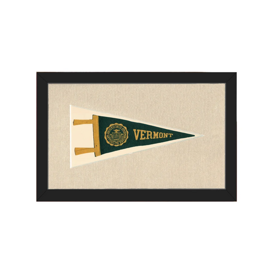 Vintage Vermont University Pennant | Americana Memories | vintageantiquesgifts.com