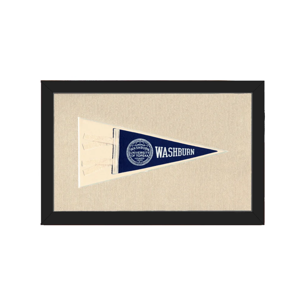 Vintage Washburn University Pennant | Americana Memories | vintageantiquesgifts.com