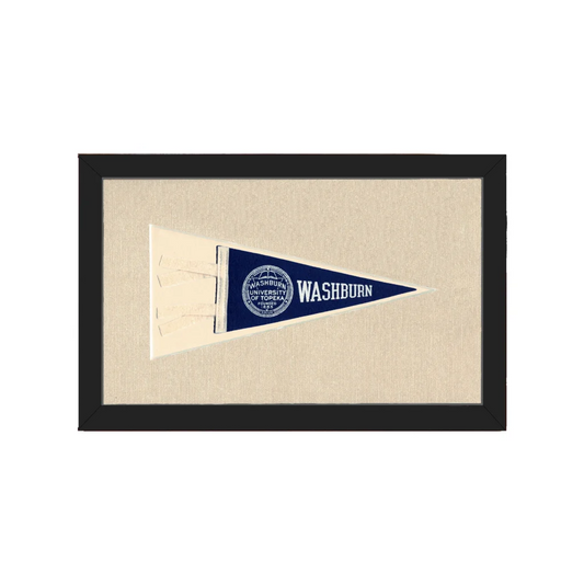 Vintage Washburn University Pennant | Americana Memories | vintageantiquesgifts.com