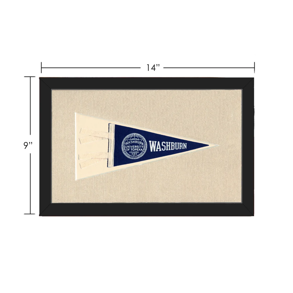 Vintage Washburn University Pennant | Vintage Collectible Sports Pennant | vintageantiquesgifts.com