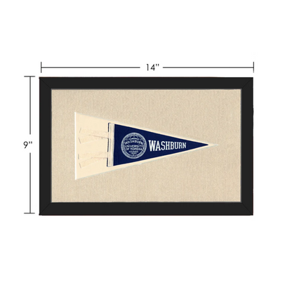 Vintage Washburn University Pennant | Vintage Collectible Sports Pennant | vintageantiquesgifts.com