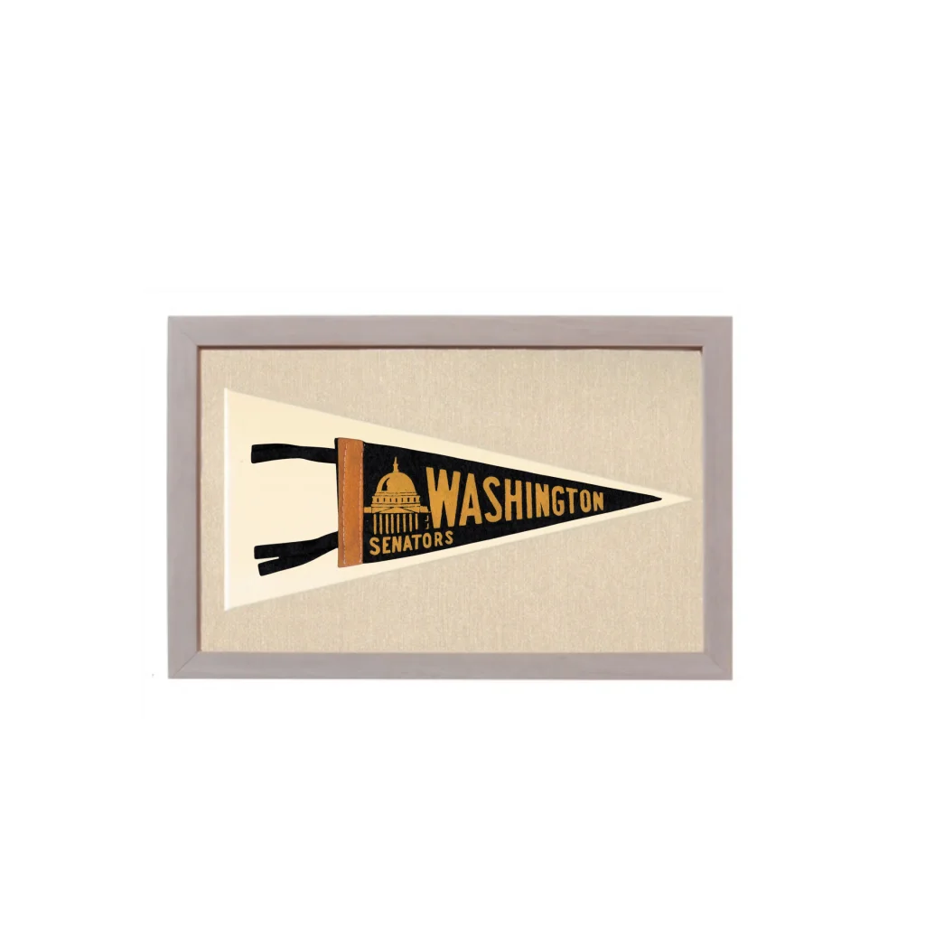 Vintage Washington Senators Pennant | Vintage Americana Sports Memorabilia | vintageantiquesgifts.com