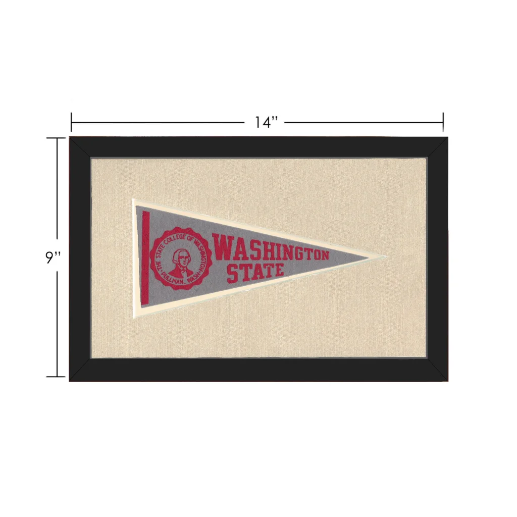 Vintage Washington State University Pennant | Vintage Collectible Sports Pennant | vintageantiquesgifts.com