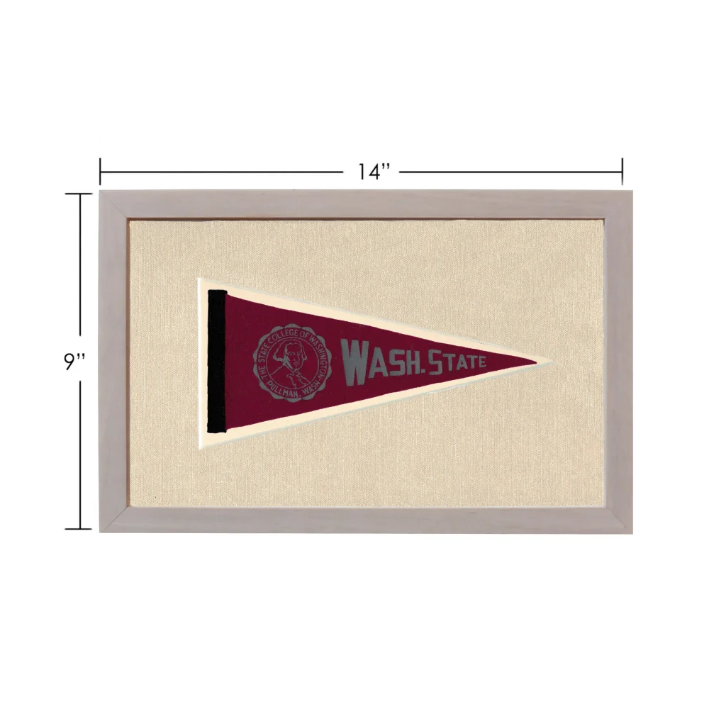 Vintage Washington State University Pennant | Vintage Americana Sports Memorabilia | vintageantiquesgifts.com
