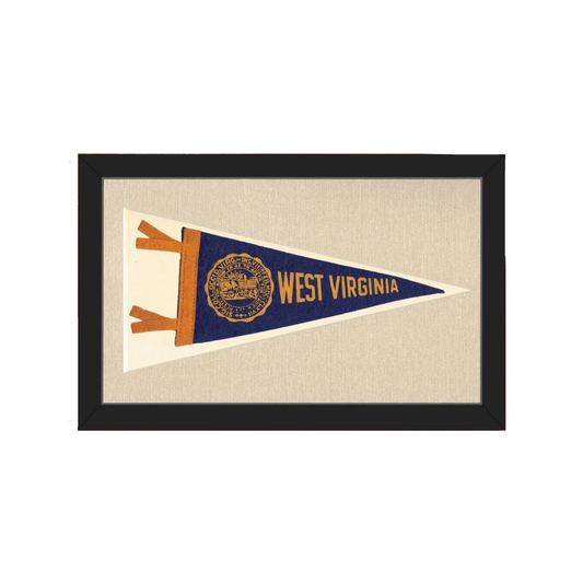 Vintage West Virginia University Pennant | Americana Memories | vintageantiquesgifts.com