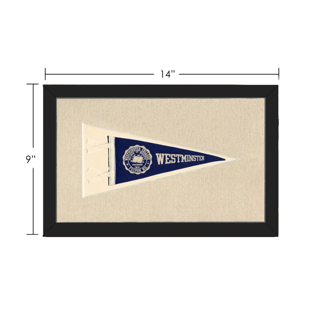 Vintage Westminster College Pennant | Vintage Collectible Sports Pennant | vintageantiquesgifts.com