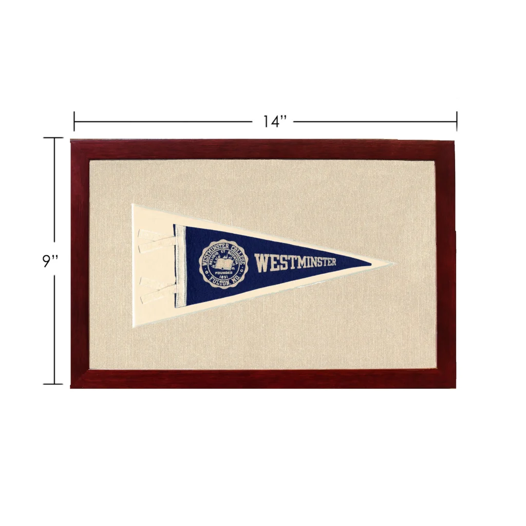 Vintage Westminster College Pennant | Vintage Americana Sports Memorabilia | vintageantiquesgifts.com