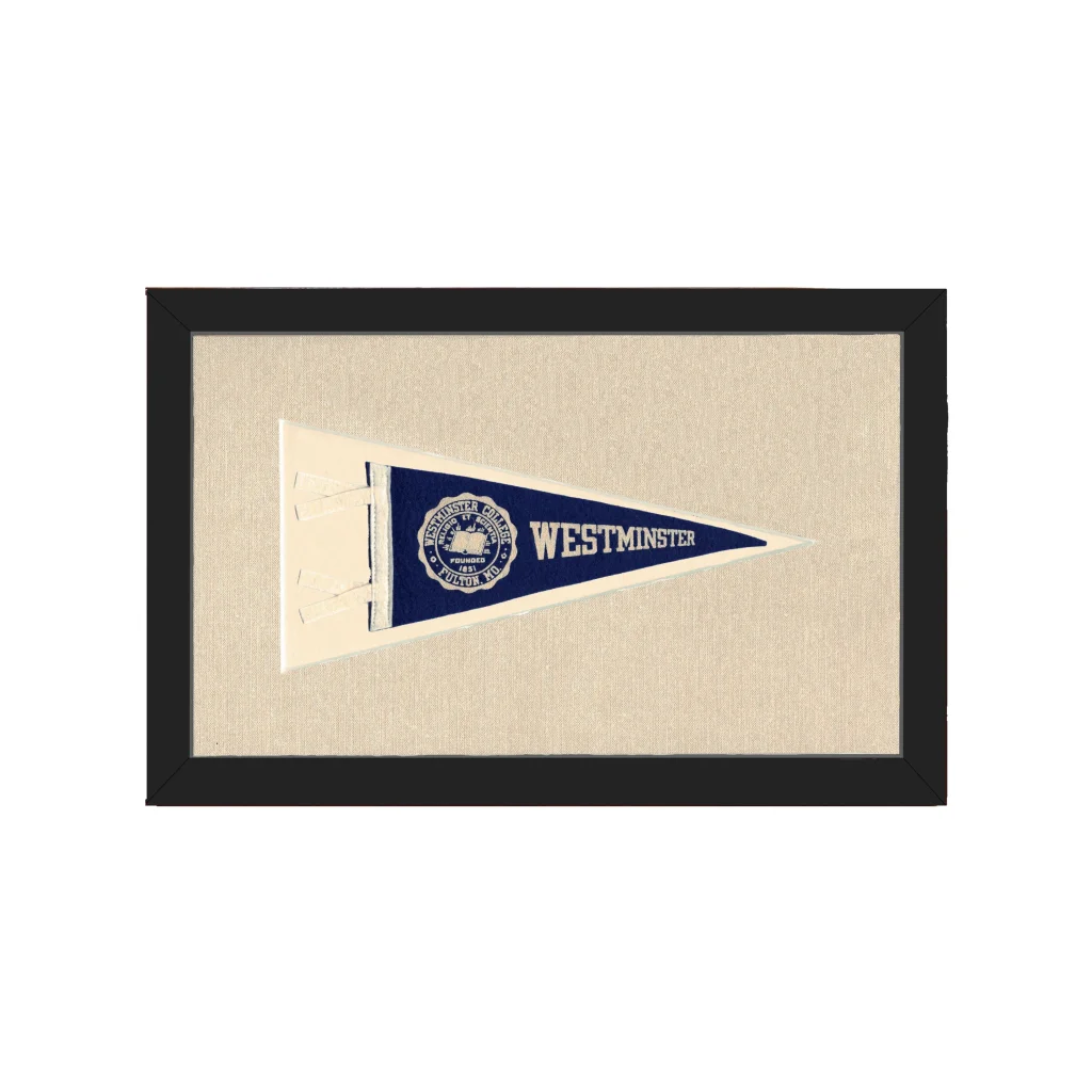 Vintage Westminster College Pennant | Americana Memories | vintageantiquesgifts.com