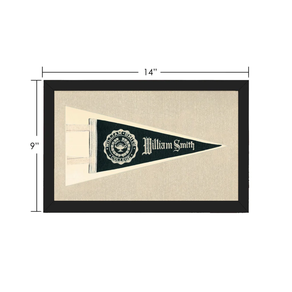 Vintage William Smith College Pennant | Vintage Collectible Sports Pennant | vintageantiquesgifts.com