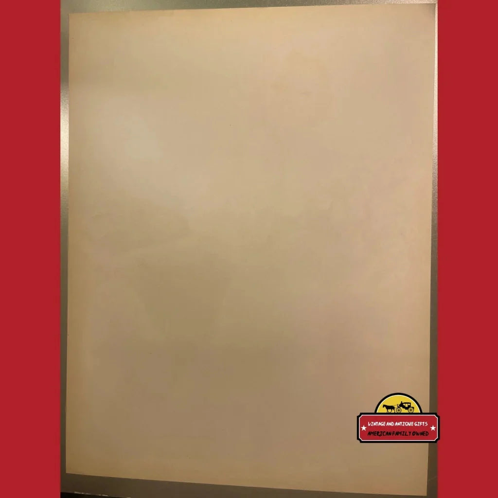 Blank beige canvas with a sticker, perfect for antique vintage Lucky Strike gifts