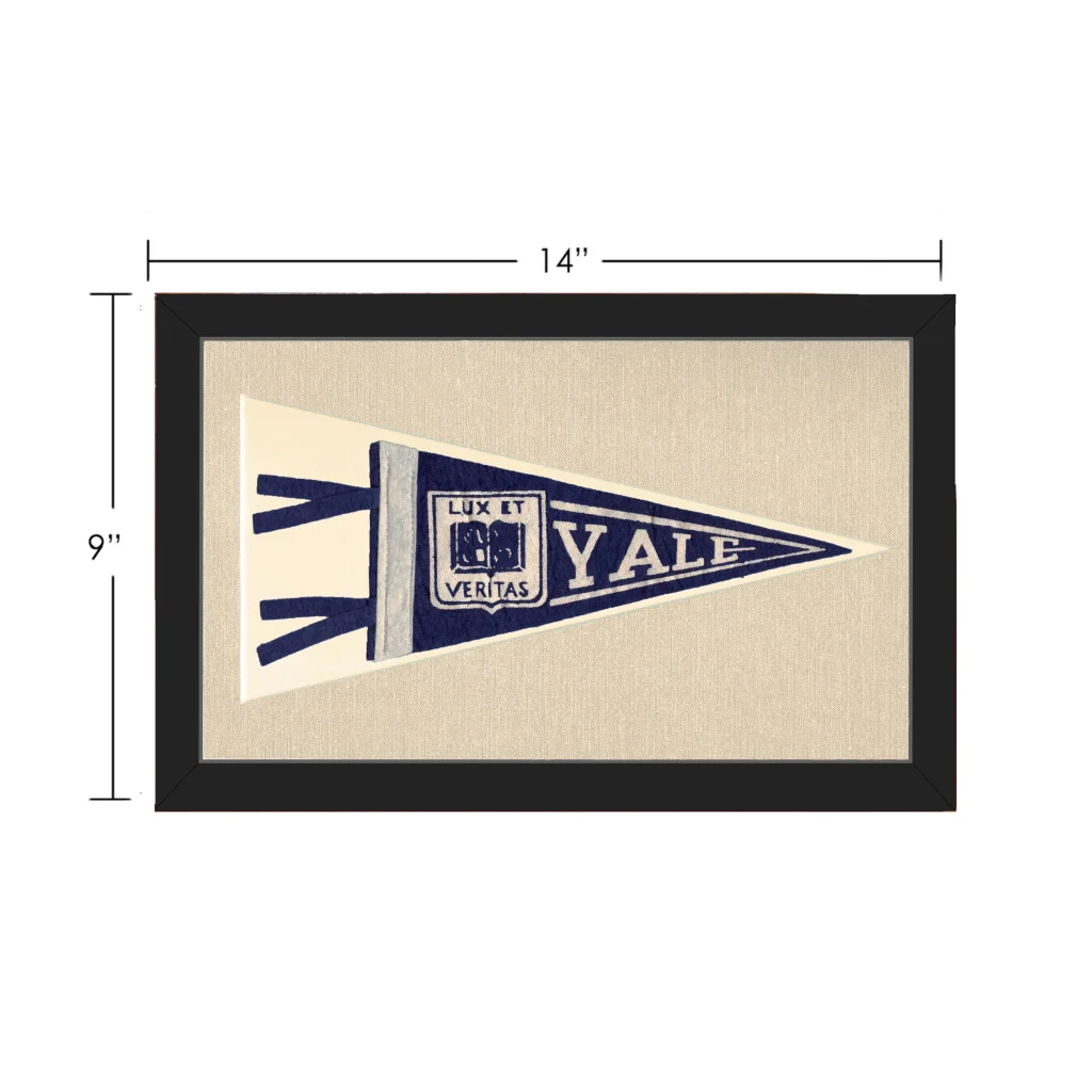 Vintage Yale University Pennant | Vintage Collectible Sports Pennant | vintageantiquesgifts.com