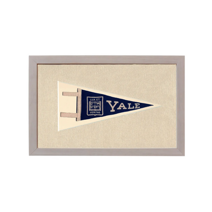 Vintage Yale University Pennant | Rare Vintage Wool Felt Pennant Flag | vintageantiquesgifts.com