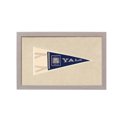 Vintage Yale University Pennant | Rare Vintage Wool Felt Pennant Flag | vintageantiquesgifts.com