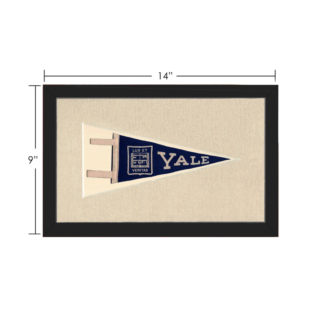 Vintage Yale University Pennant | Vintage Collectible Sports Pennant | vintageantiquesgifts.com
