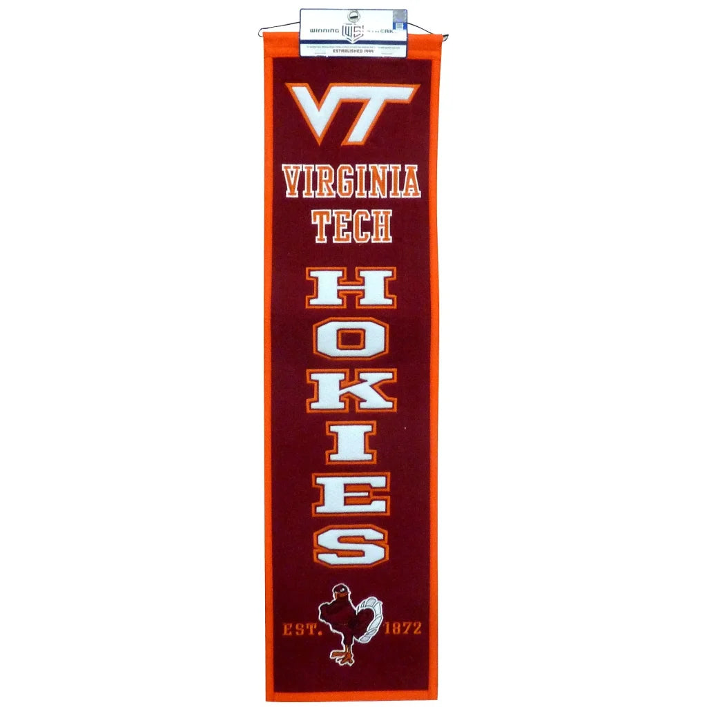 Virginia Tech Hokies heritage banner celebrating team legacy