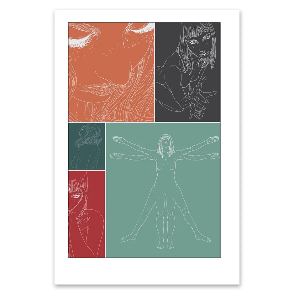 Vivian Deluxe Edition Graphic Novel by Angels & Airwaves with stylized women art print