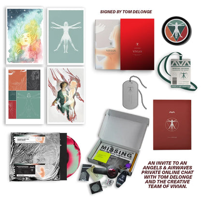 Vivian Deluxe Edition Graphic Novel by Angels & Airwaves with exclusive angels merchandise