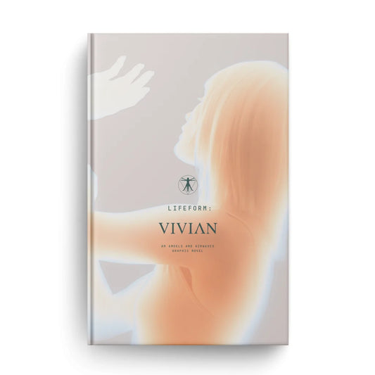 Vivian Deluxe Edition Graphic Novel by Angels & Airwaves with ethereal human illustration
