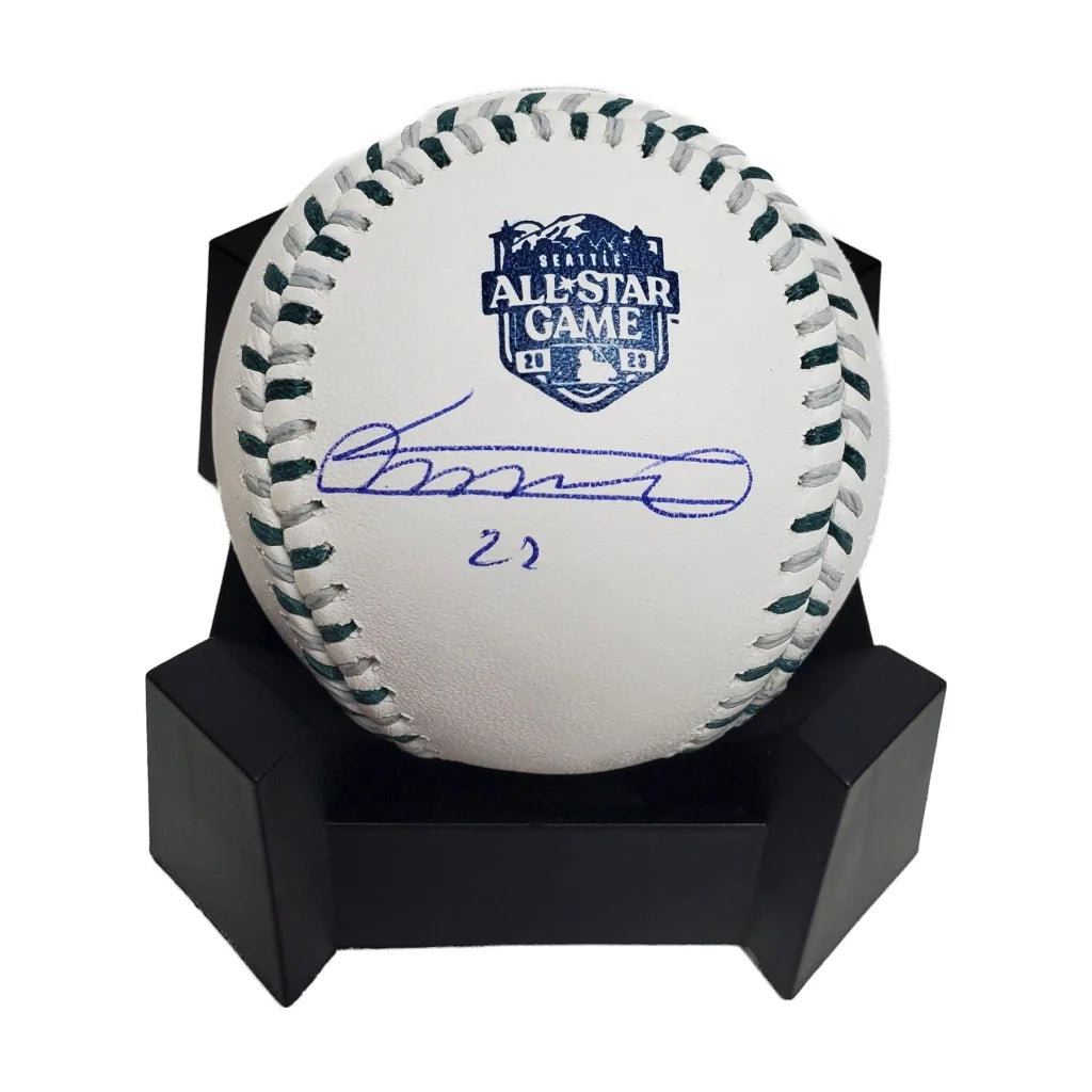 Vladimir Guerrero Signed 2023 All Star Game Baseball with Stand | Creative Sports | vintageantiquesgifts.com