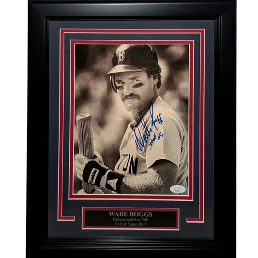 Wade Boggs signed Boston Red Sox deluxe framed 8x10 photo