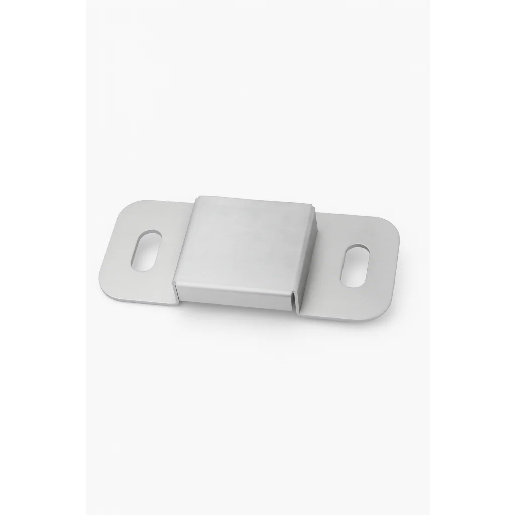 Premium stainless steel wall mount with silver magnetic latch