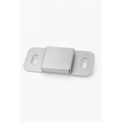 Premium stainless steel wall mount with silver magnetic latch