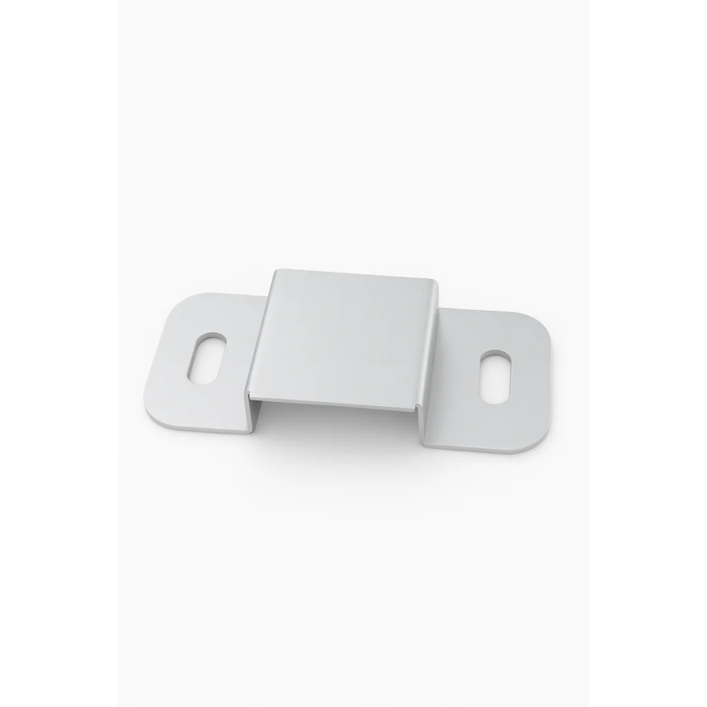 Premium stainless steel wall mount with silver bracket and oval holes