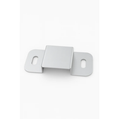 Premium stainless steel wall mount with silver bracket and oval holes