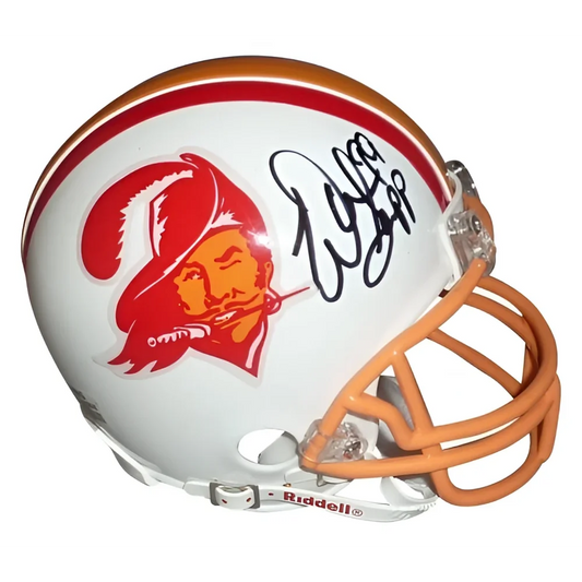 Warren Sapp autographed Tampa Bay Buccaneers throwback mini helmet with JSA