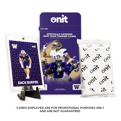Washington Football trading cards single pack with purple white 2023 design