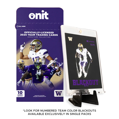 2025 Washington Football trading cards single pack signature collection