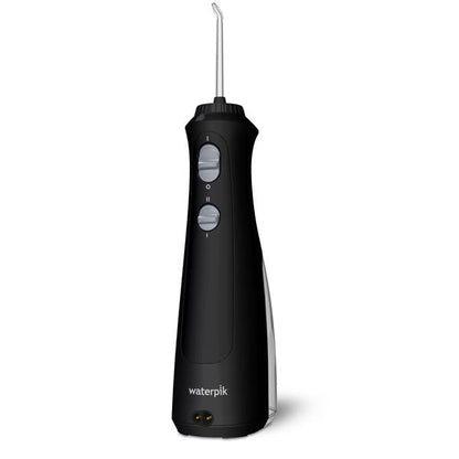 Waterpik Cordless Pearl Rechargeable Water Flosser with 4 Flossing Tips, Black (New)
