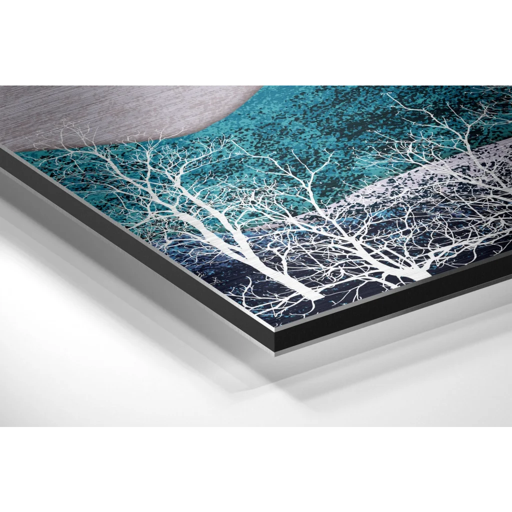 Stunning Tree Art on Brushed Aluminium Dibond Print | Glass Wall Art Print | vintageantiquesgifts.com
