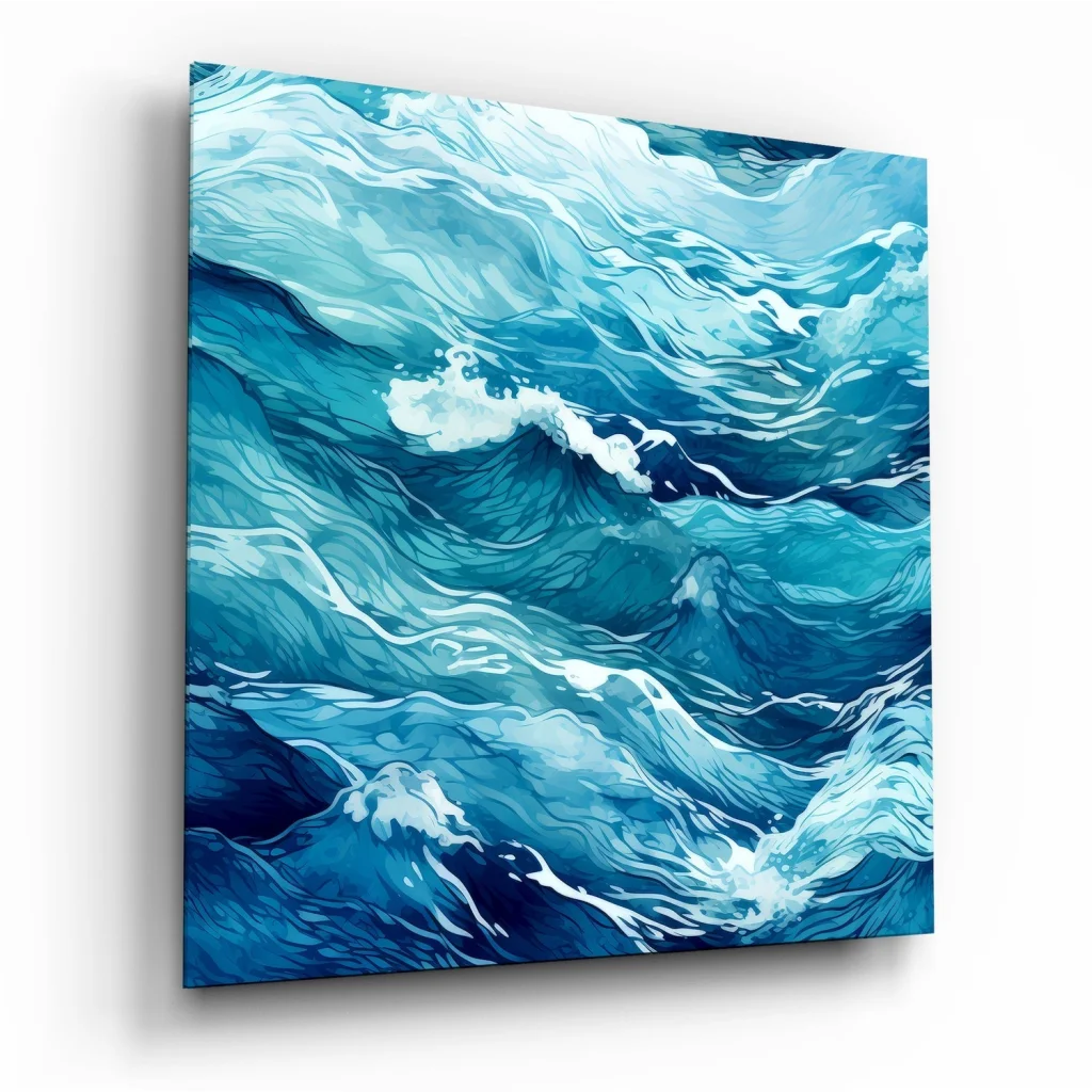 Stunning Ocean Wave Tempered Glass Art for Your Walls | Insigneart USA | vintageantiquesgifts.com