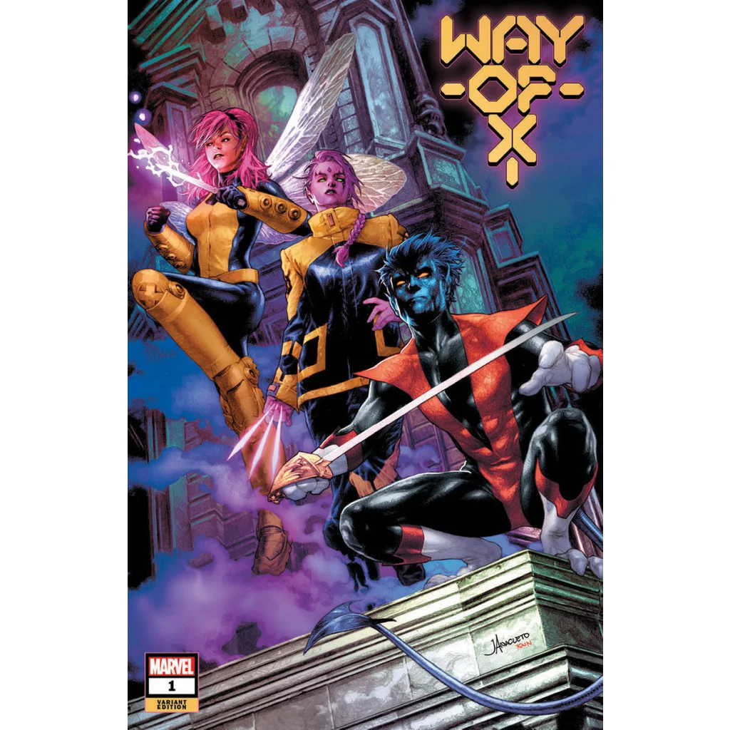 Comic book cover showing three X-Men characters from Way of X #1 Marvel Comics