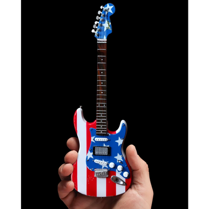 Wayne Kramer Stars and Stripes Mini Guitar by Axe Heaven | Mini Guitar Replica Collectible | vintageantiquesgifts.com