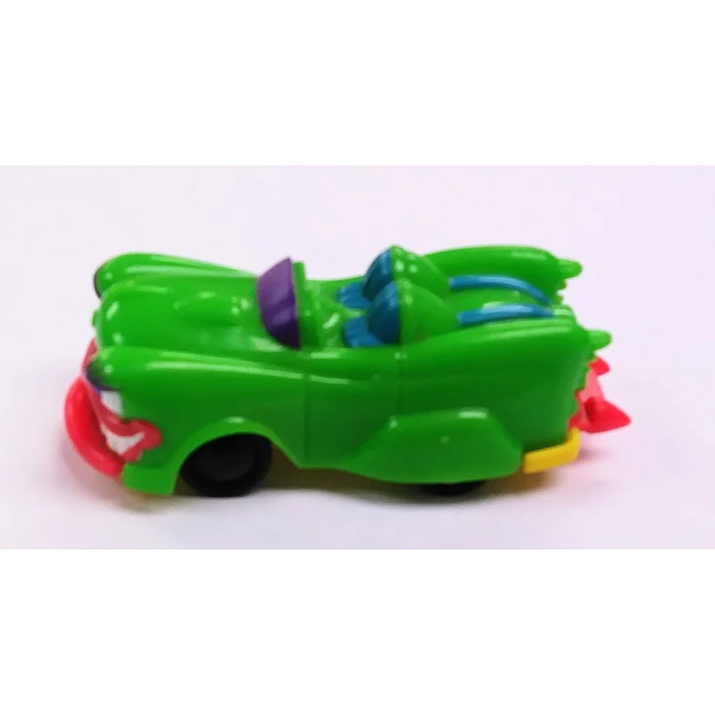 Green Rad 1996 Wendys Kids Toy cartoon car with red wheels
